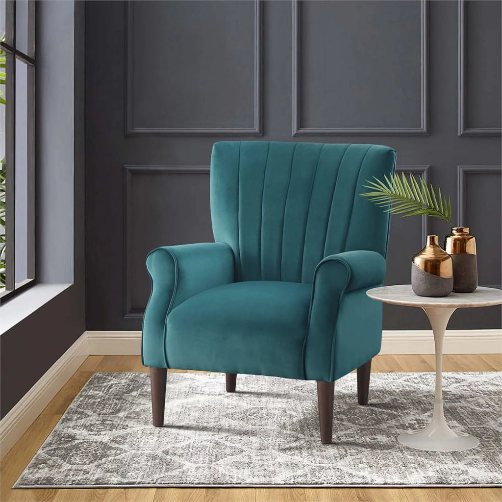 Teal Velvet Accent Chair G1435