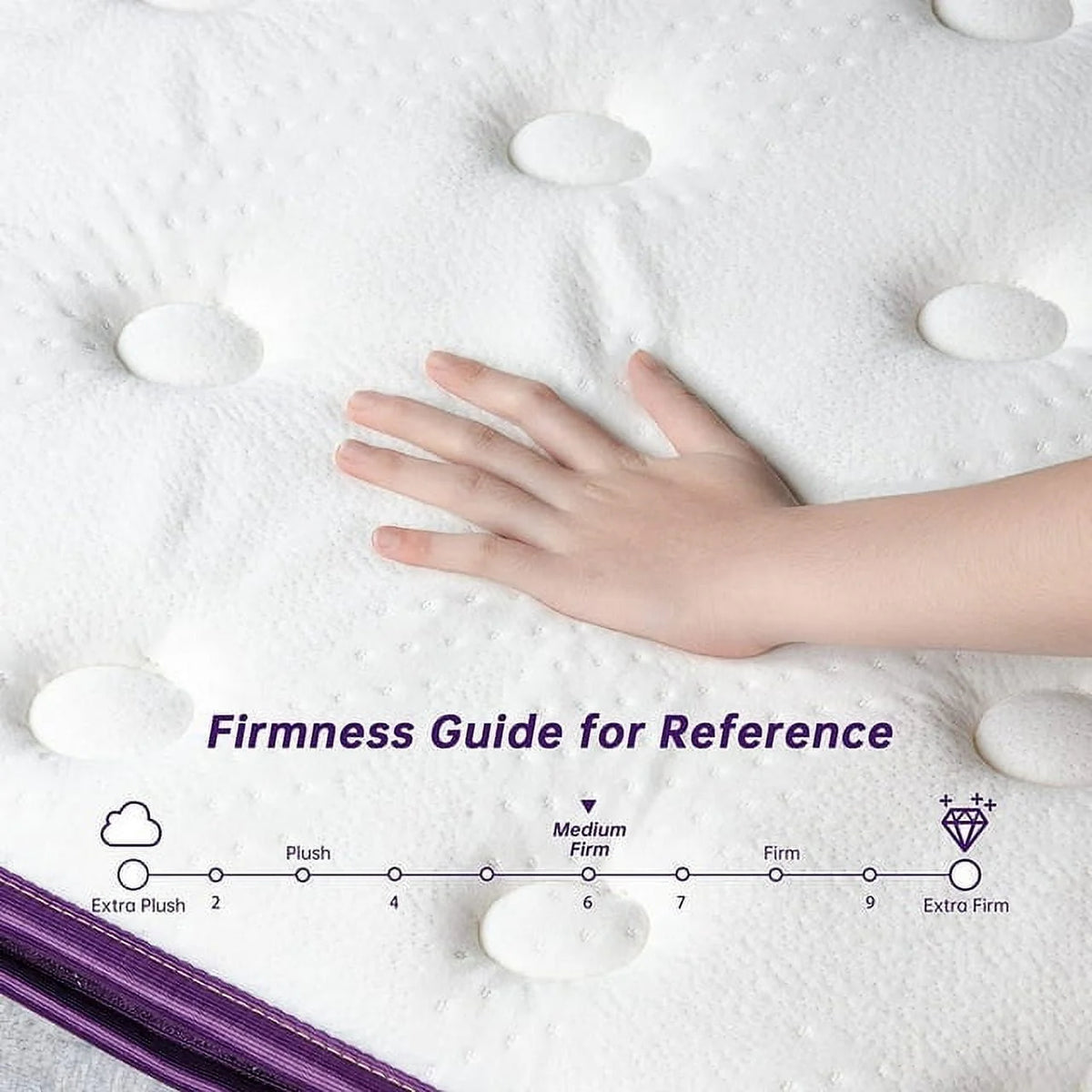 Full Size 10 inch Pocket Pillow Top Memory Foam Mattress M885869
