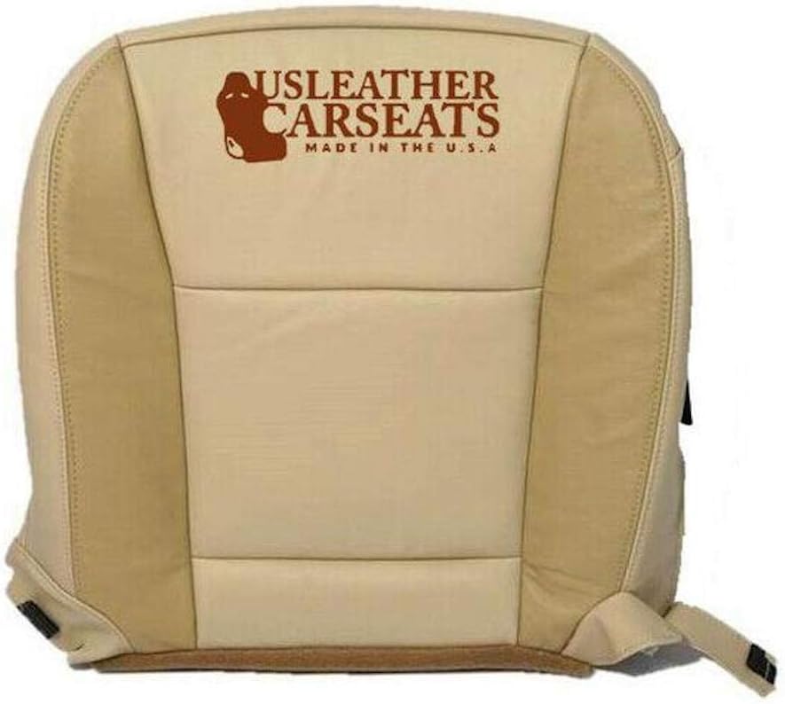 Synthetic Leather Driver Seat Cover 2 Tone Tan P23544