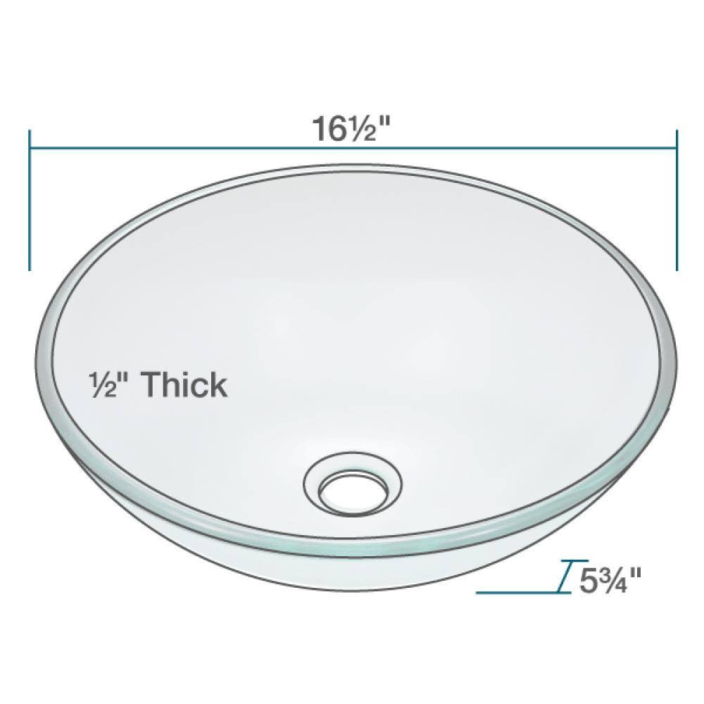 Glass Vessel Bathroom Sink with Vessel Faucet F559