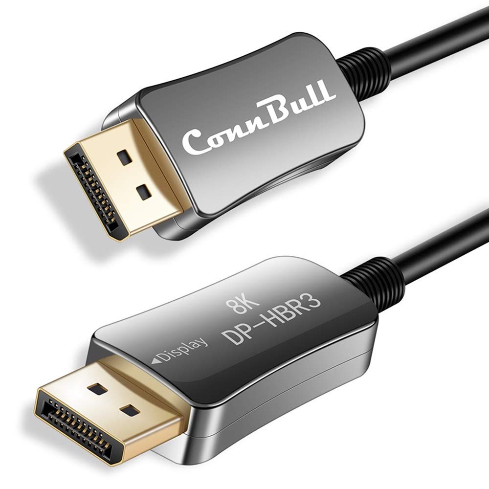 Fiber Optic DisplayPort 1.4 Cable 50ft 8K 32.4Gbps P2739