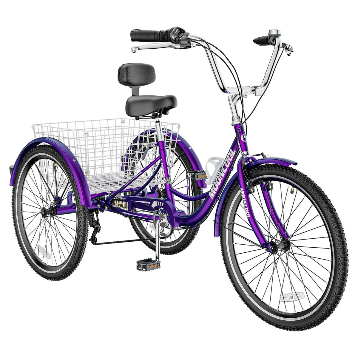24 Tire 7 Speed 3 Wheel Adult Tricycles with Big Basket I4138