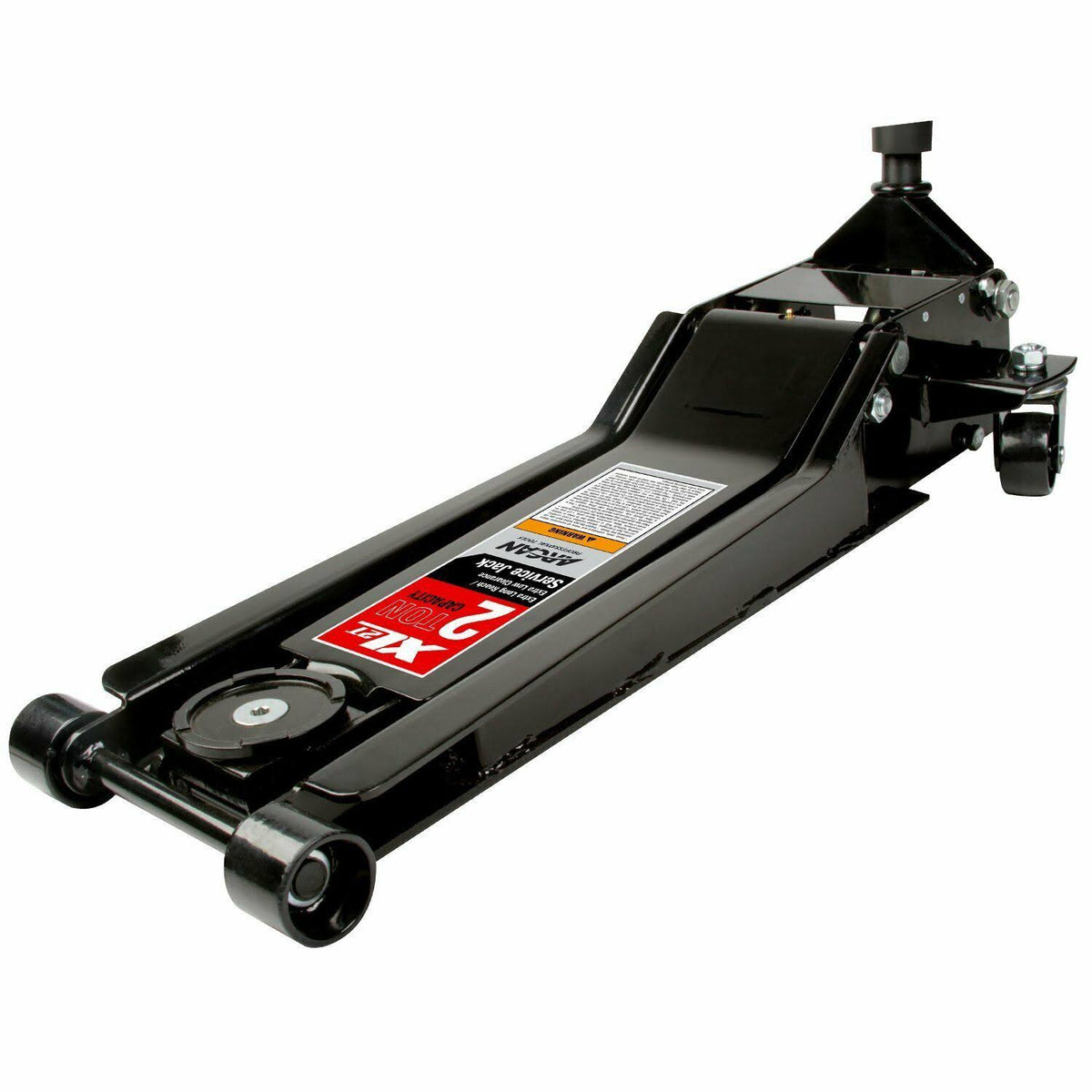 Black Low Profile Steel Service Jack 2 Ton Capacity W8881