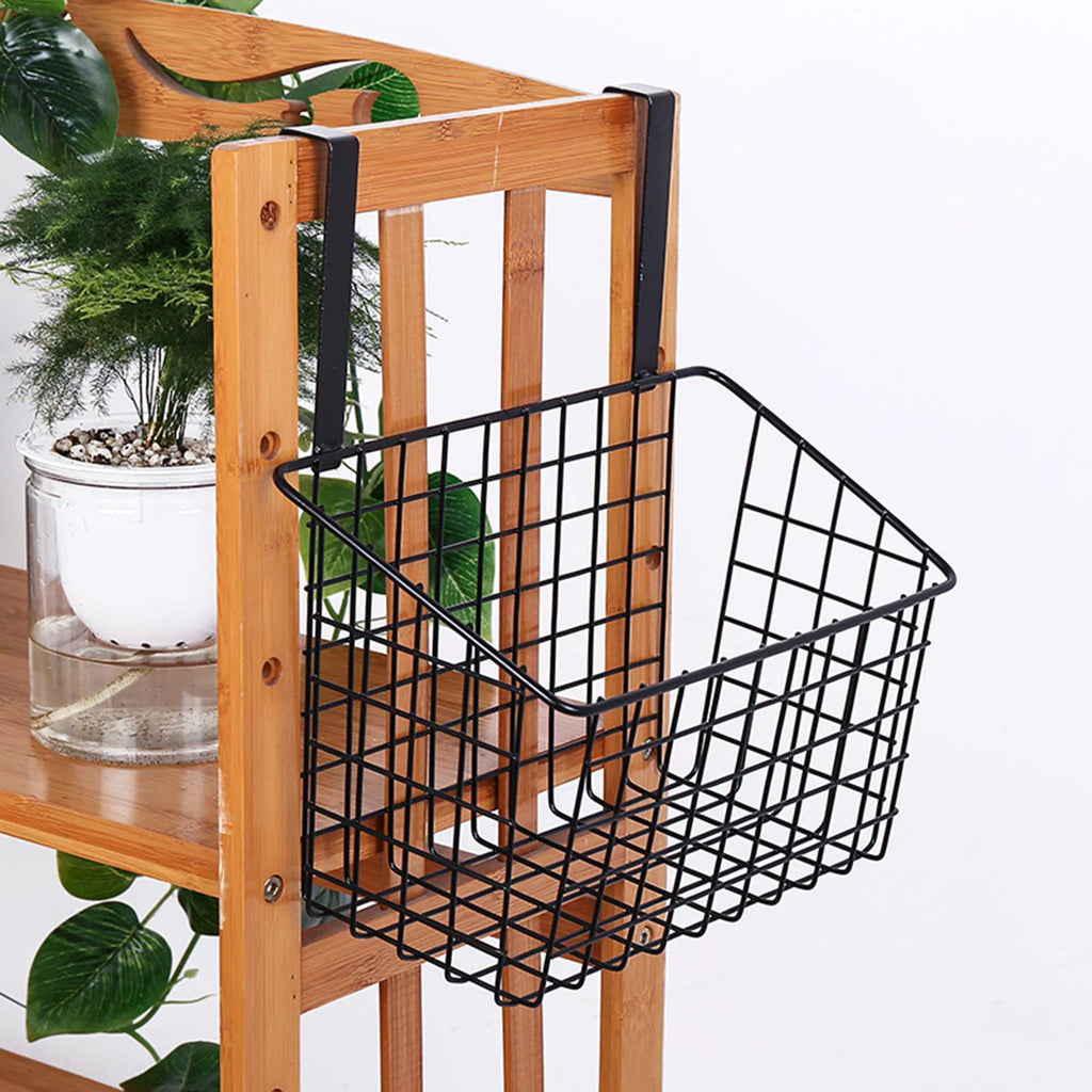 Iron Mesh Shelf Basket Cupboard Cabinet Door Organizer Rack Z375028