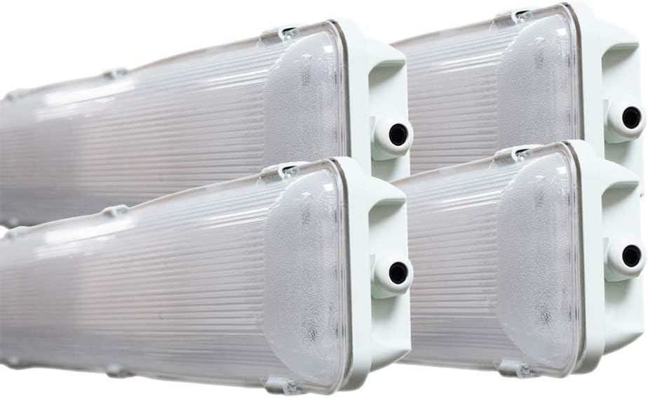 4FT Waterproof LED Vapor Tight Lights 6500K IP65 4-Pack R244788