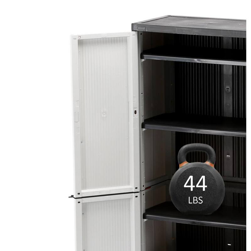 Gray Plastic Freestanding Garage Cabinet N847786