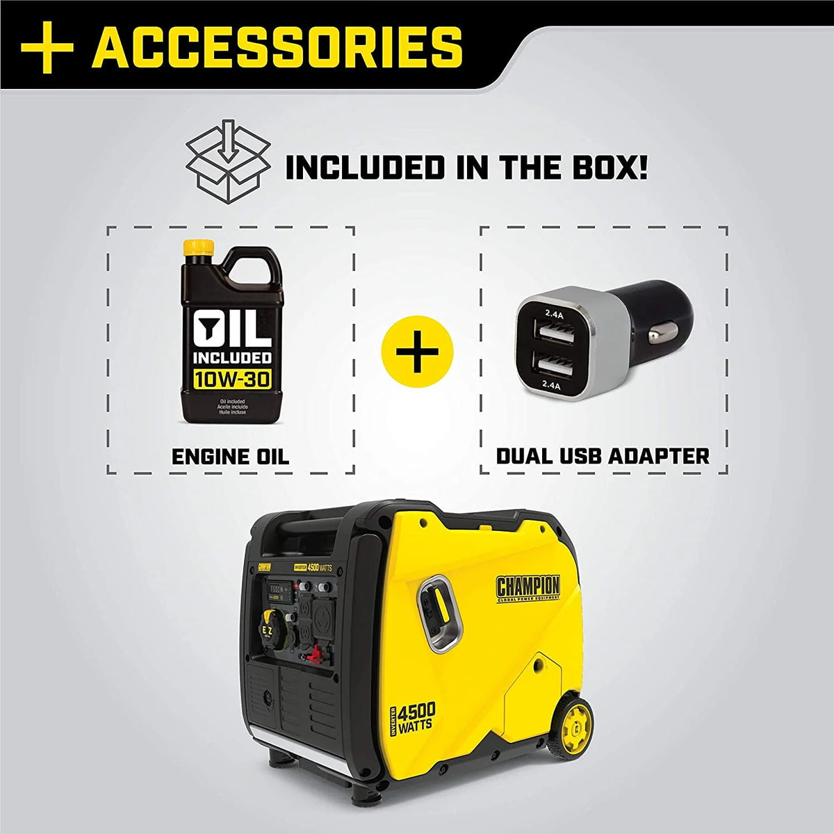 4500-Watt Portable Inverter Generator S6831