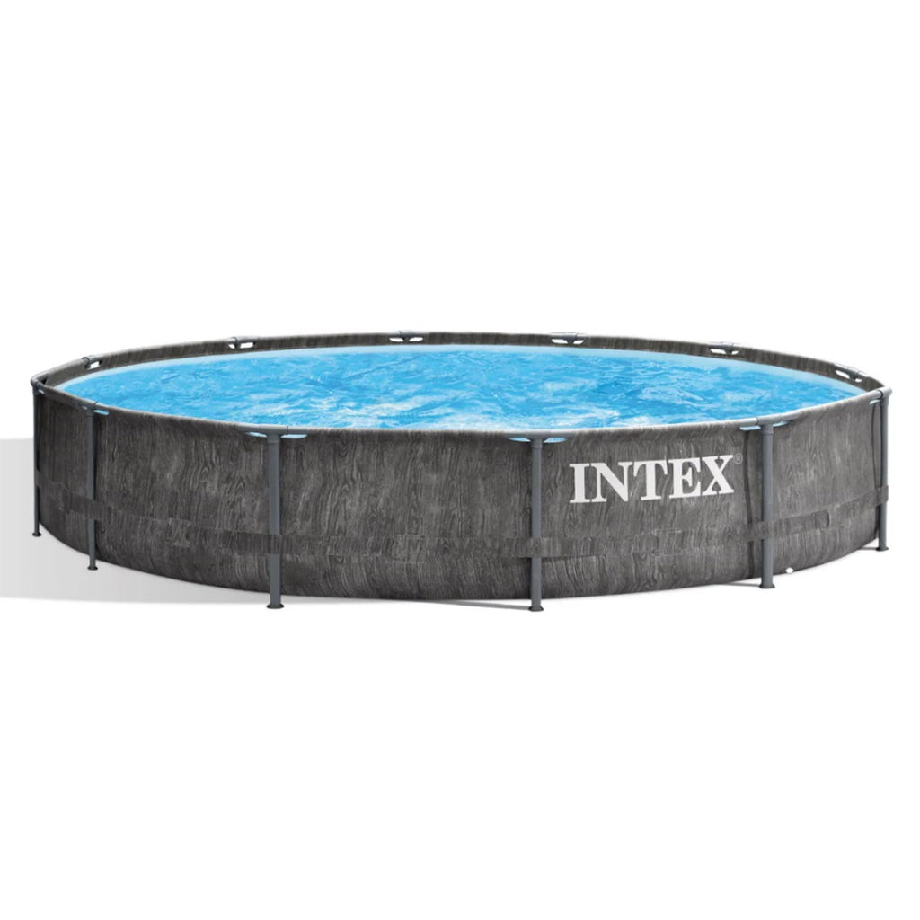 12' x 30 Steel Frame Pool Set with Filter & Canopy F6613