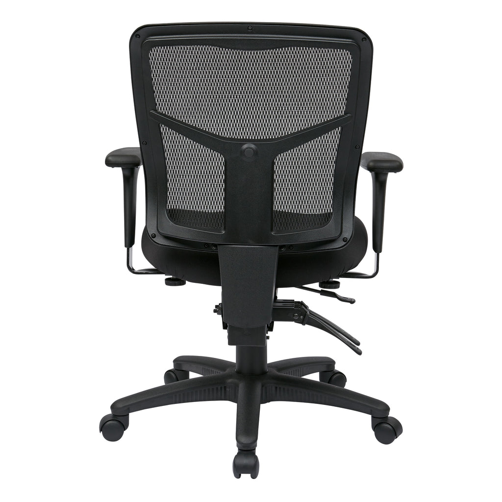 Black Mesh Office Chair with Adjustable Arms H730517