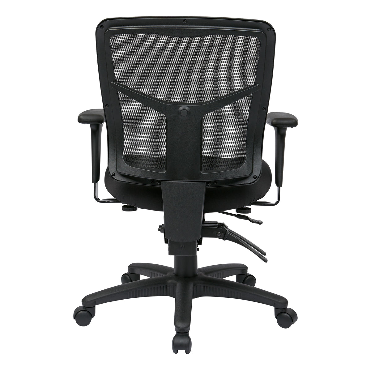 Black Mesh Office Chair with Adjustable Arms H730517