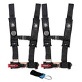 Black 4-Point Harness 3" Straps 2 Pack B764