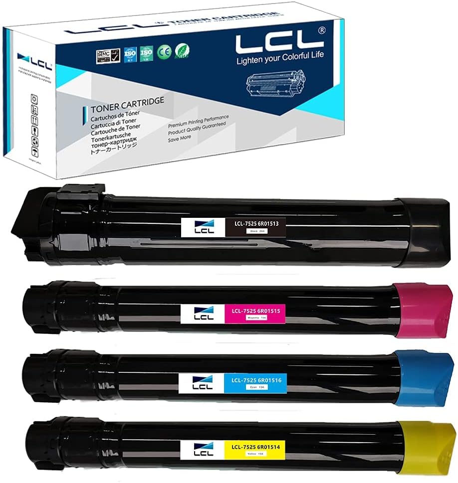 Compatible Toner Cartridge Replacement 4-Pack Black Cyan Magenta Yellow Q7295