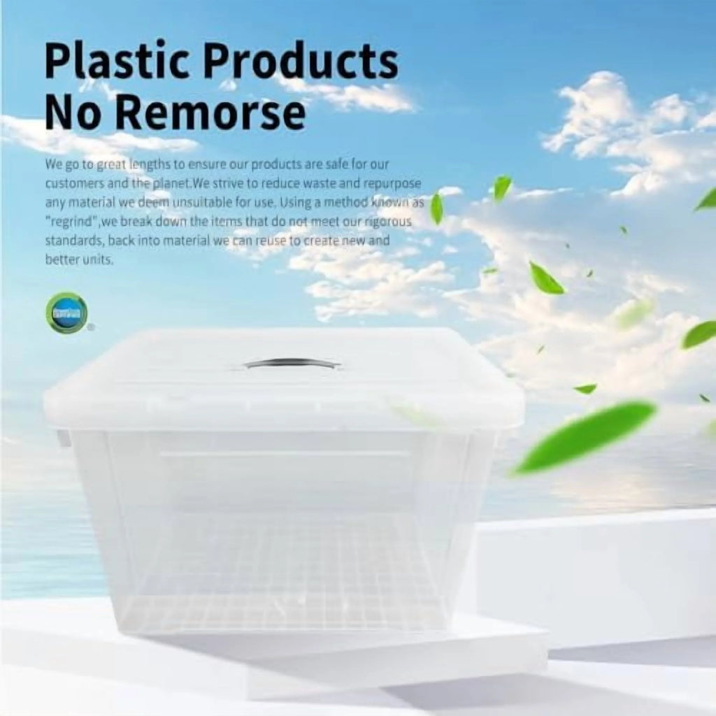 100 Quart 4-Pack Clear Plastic Storage Bins with Lids S85596