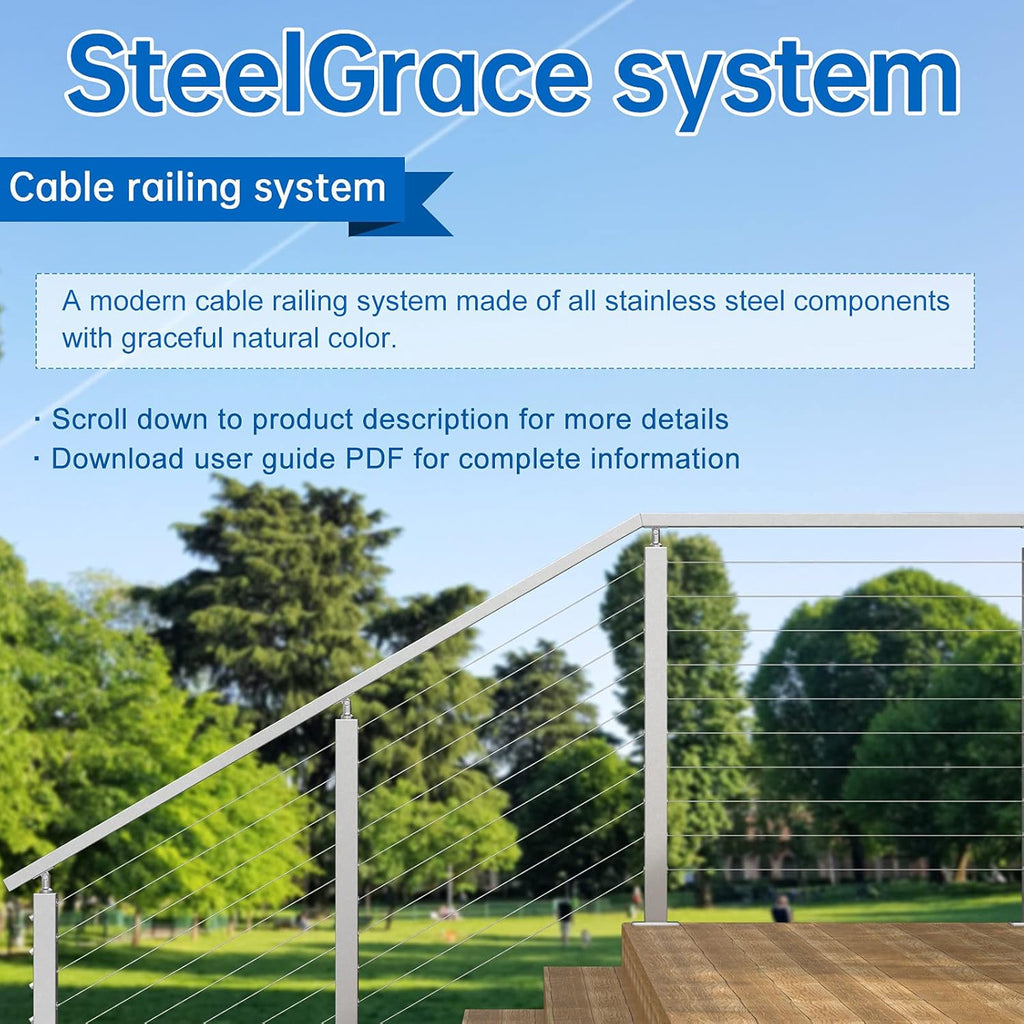 40Pack Cable Railing Protector Sleeve Grommet T316 Stainless Steel S5864