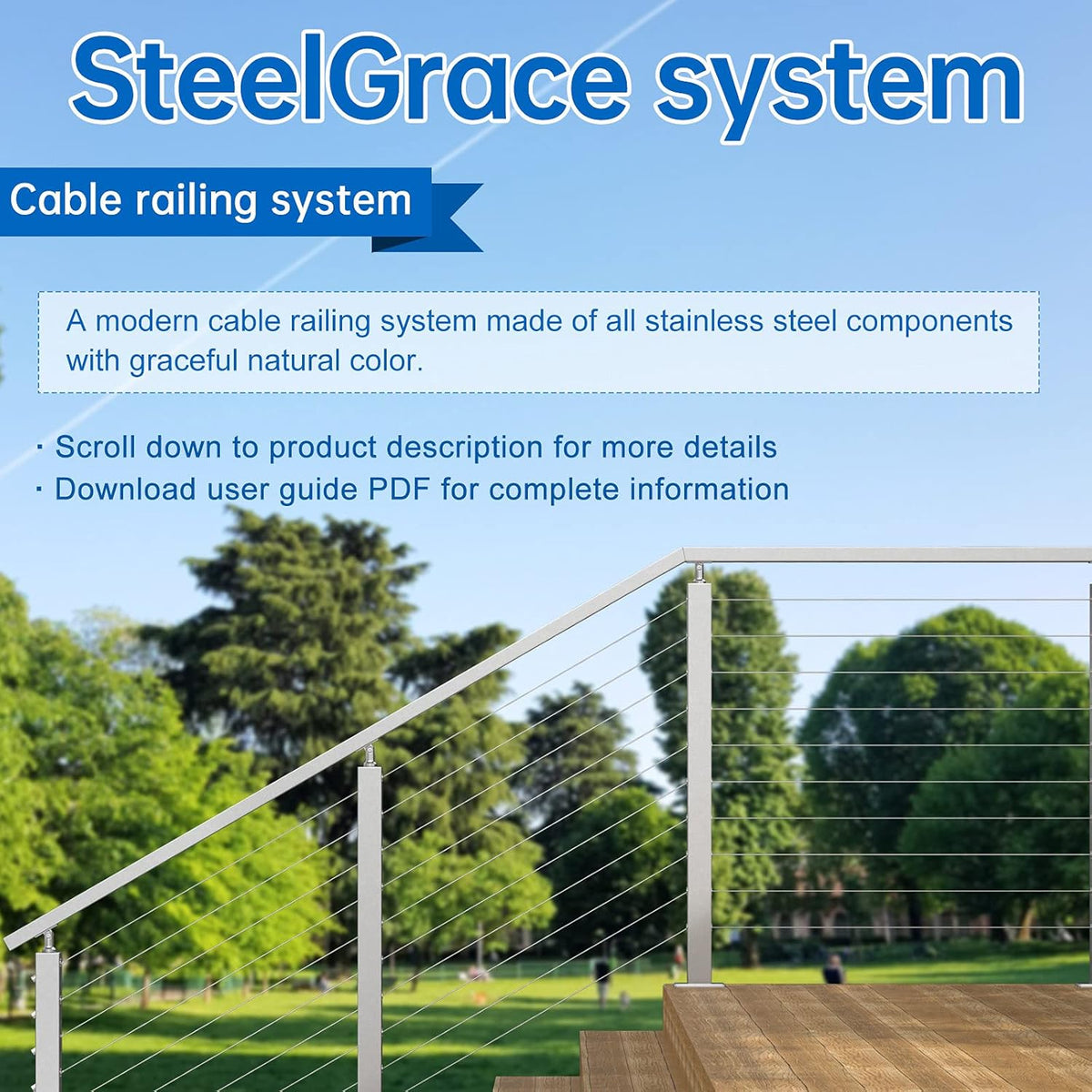 40Pack Cable Railing Protector Sleeve Grommet T316 Stainless Steel S5864