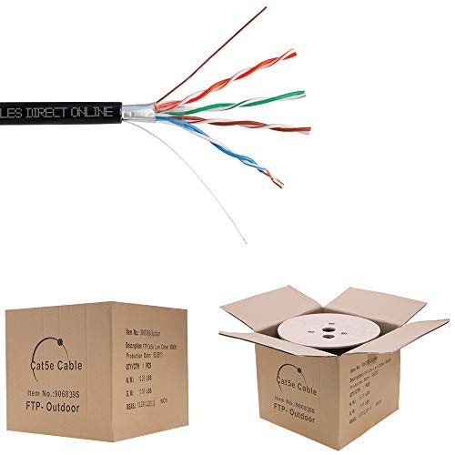 1000FT CAT5e FTP Outdoor 24 AWG Shielded Cable K600