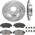 262mm 4 Lug Front Rotors + Ceramic Pads + Clips I736053