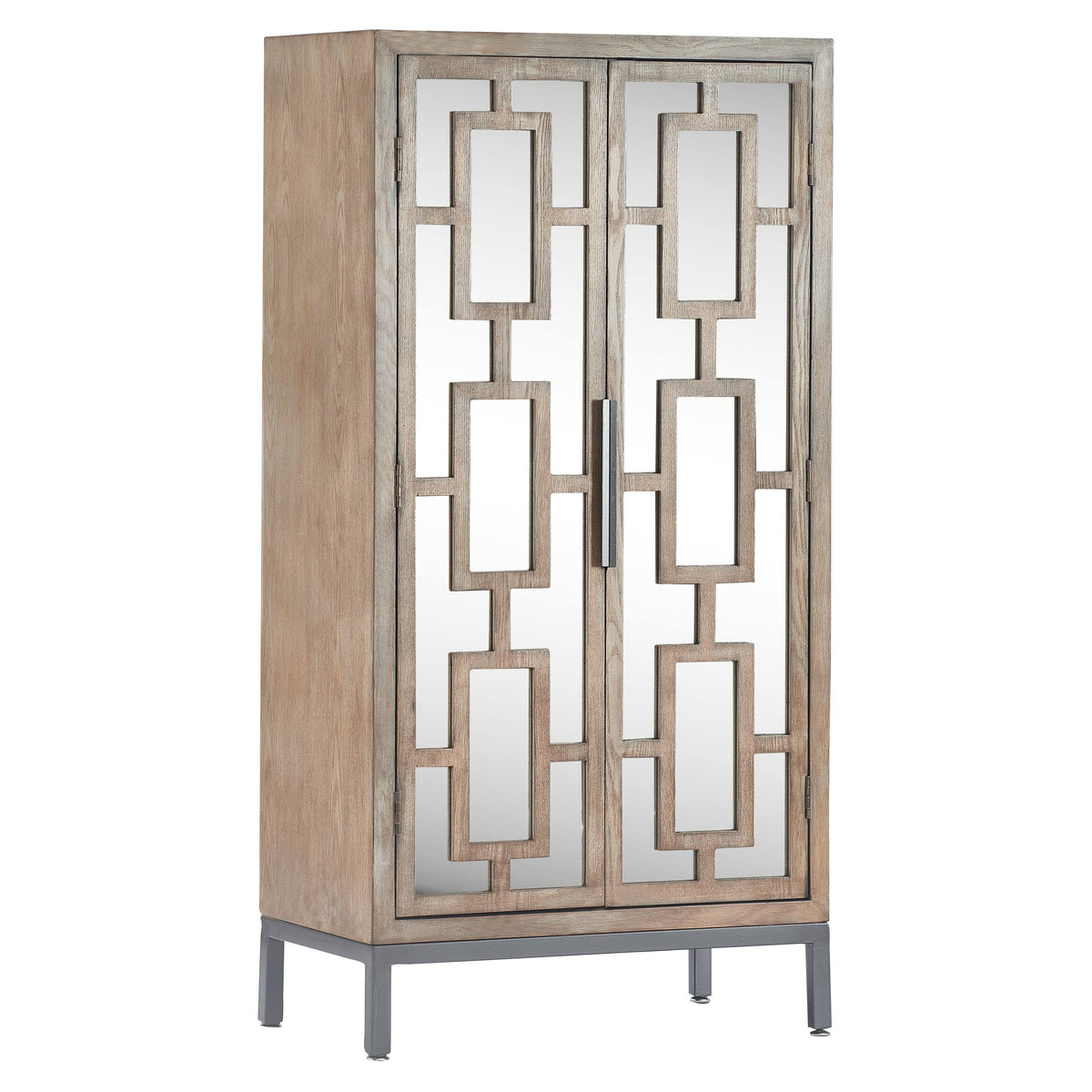 Gray Tall Storage Cabinet C619