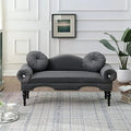 54" Velvet Loveseat Sofa 2 Seater Couch with 2 Round Pillows P835