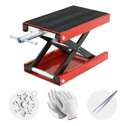1100lb Motorcycle Scissor Lift Jack with Wide Deck E79096