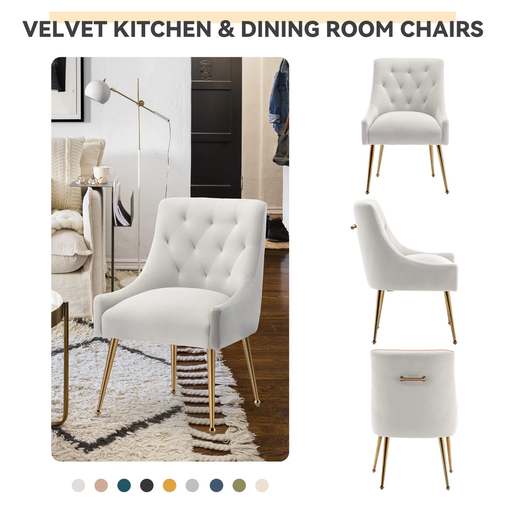 Velvet Dining Chairs Set of 2 B297740