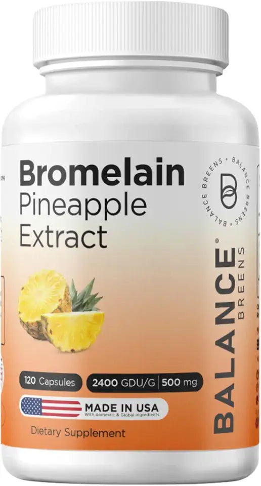 Bromelain 500mg 120 Capsules Pineapple Extract Digestive Enzyme B25458