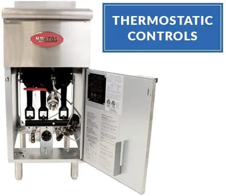 Commercial Gas Floor Fryer 40 lb. Capacity Natural Gas J973