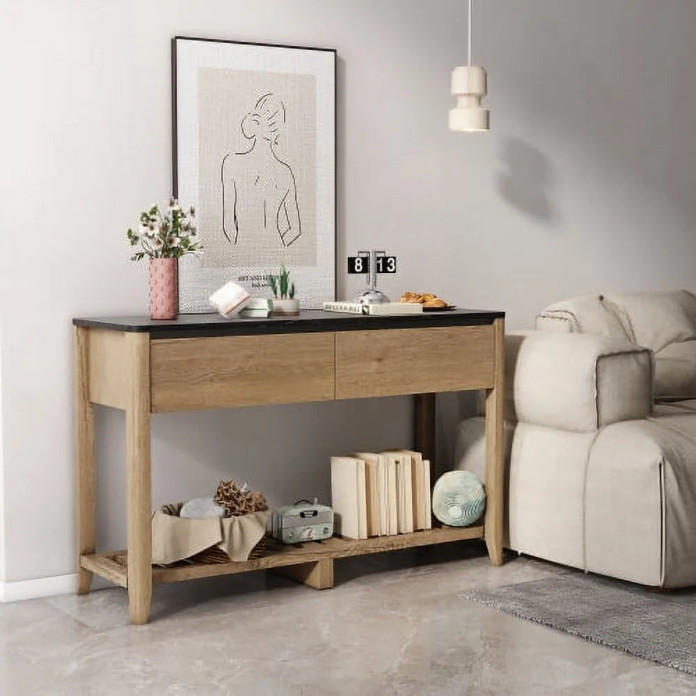 47 Inch Double Drawers Console Table S36947