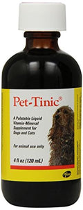 Pet-Tinic Vitamin-Mineral Supplement for Dogs and Cats 4-Ounce O20805