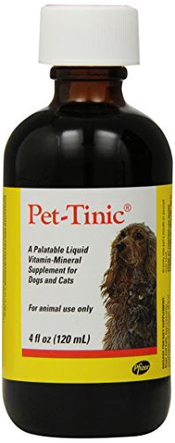 Pet-Tinic Vitamin-Mineral Supplement for Dogs and Cats 4-Ounce O20805