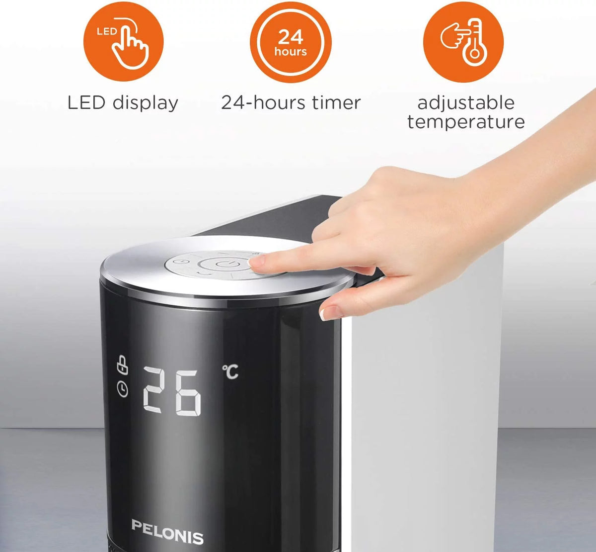 1500-Watt Electric Ceramic Tower Space Heater K438