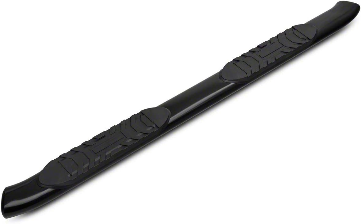 Black 5-Inch Oval Bent End Side Step Bars Y98588