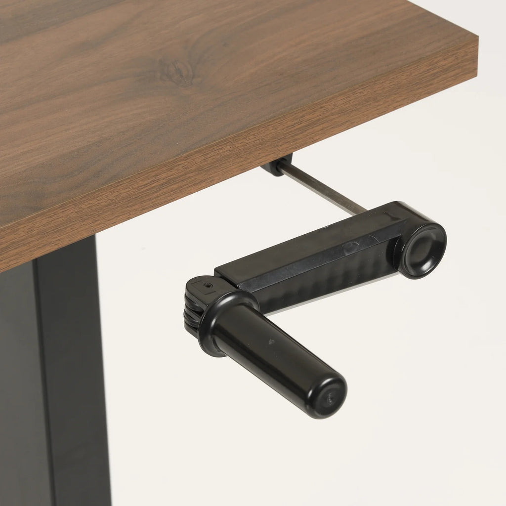 Adjustable Desk with Privacy Screen and Three Drawer Mobile File H590
