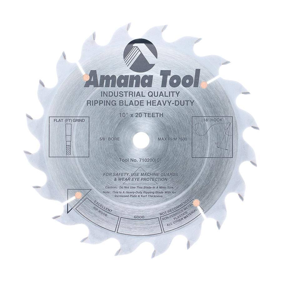 Carbide Tipped Heavy-Duty Ripping 10 inch 20T Saw Blade L663970