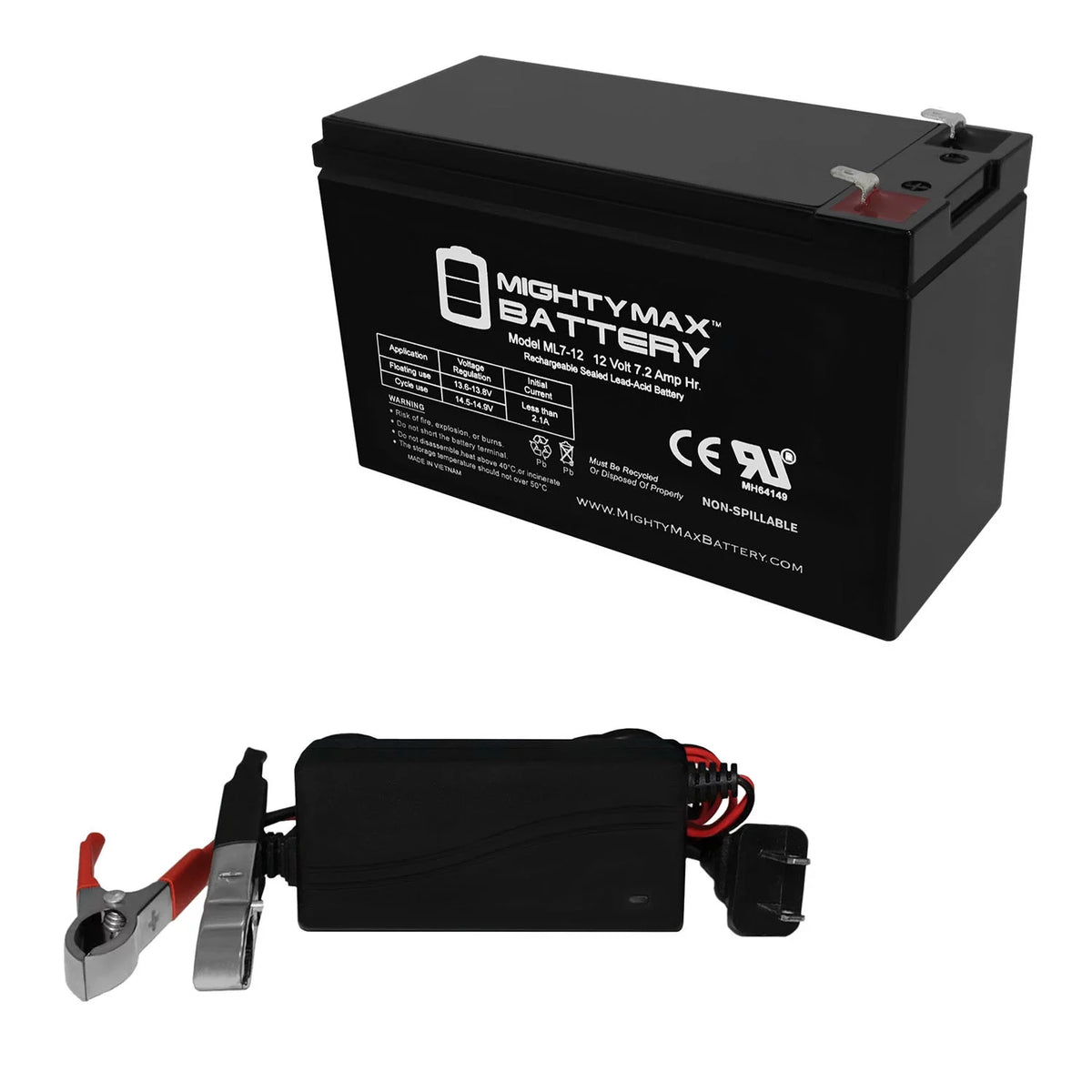 12V 7.2AH SLA Battery Z41306
