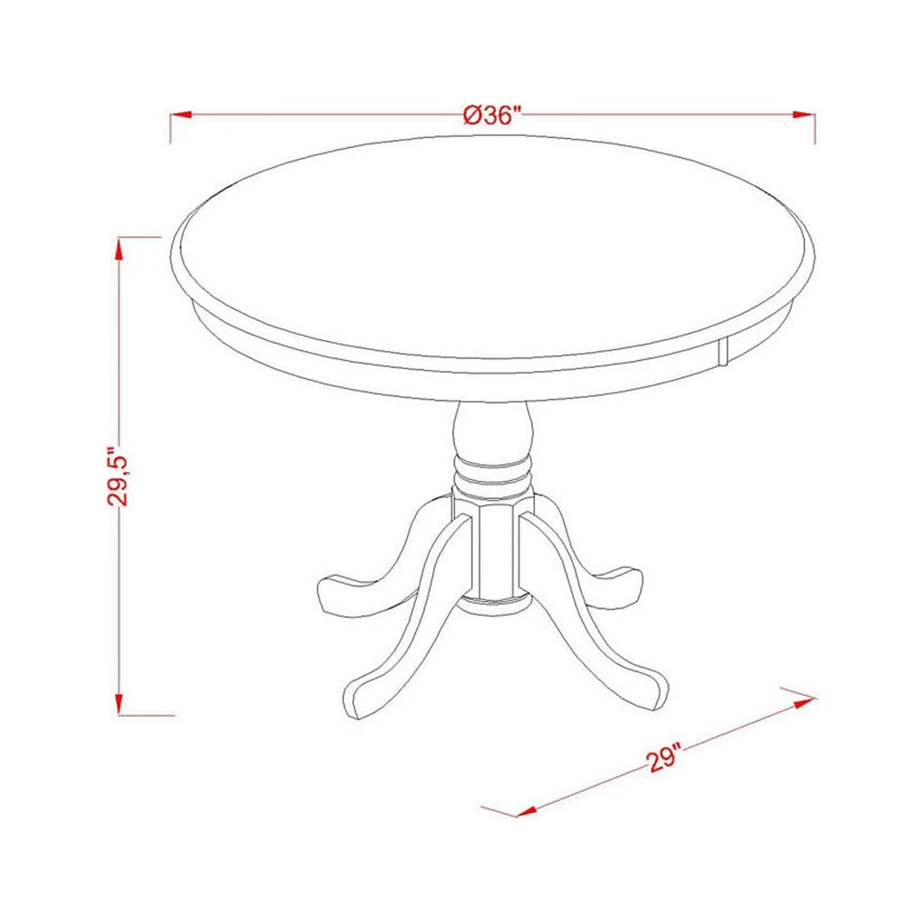 Antique 5-piece Wood Dining Table Set K7741