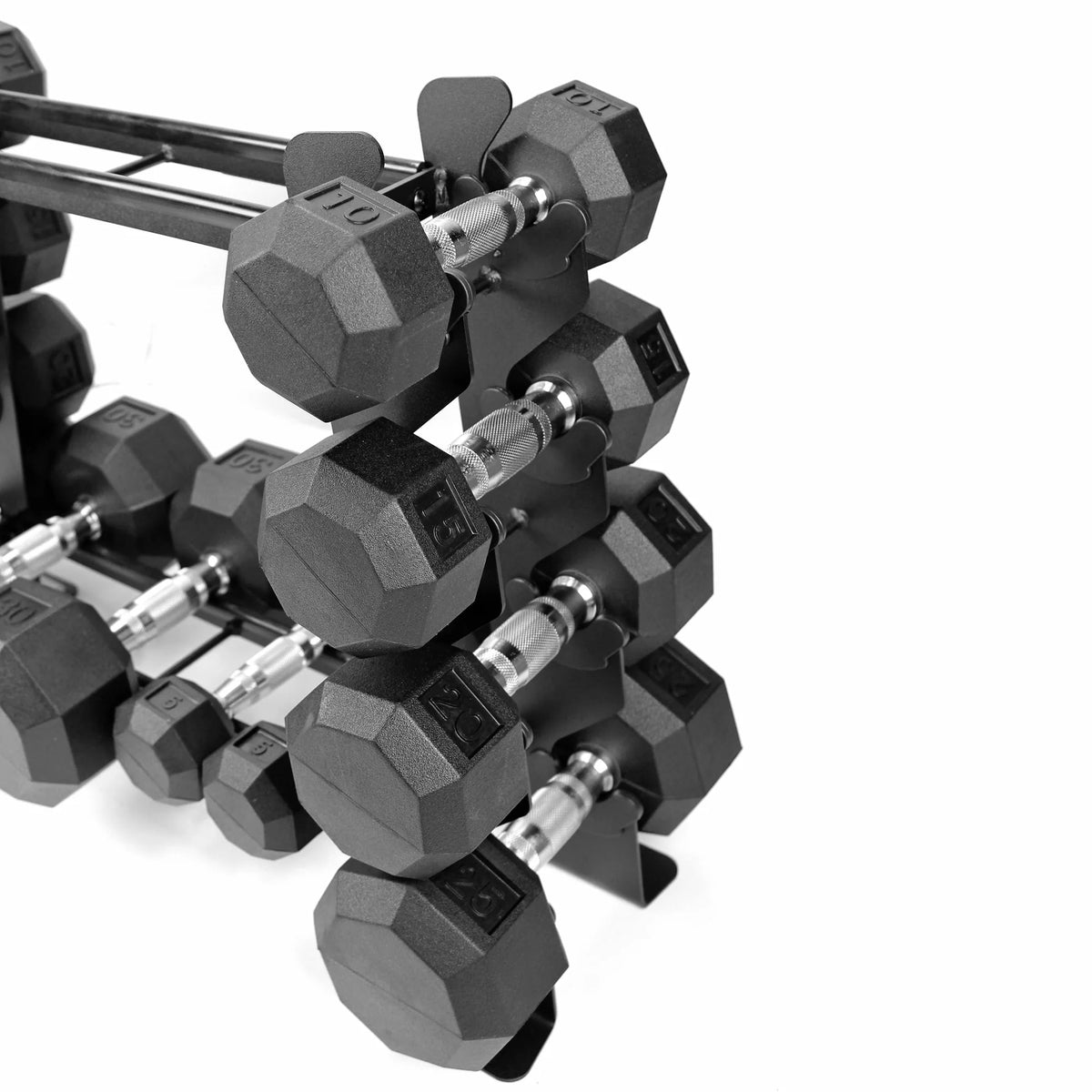 Heavy-duty 2 Tiers Dumbbell Rack Y17900
