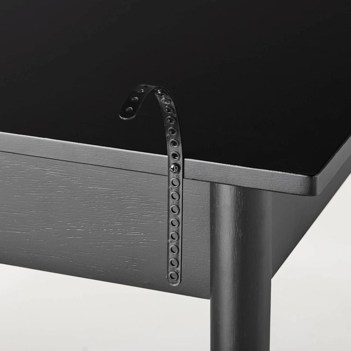 Black Wood & Cane Writing Desk U19099
