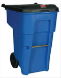 65 gal Blue Rectangular Trash Can M48020