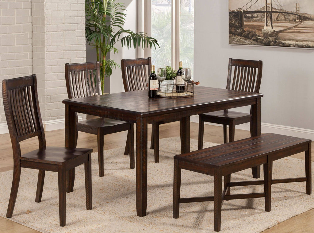 6 Piece Dark Espresso Dining Set A9273
