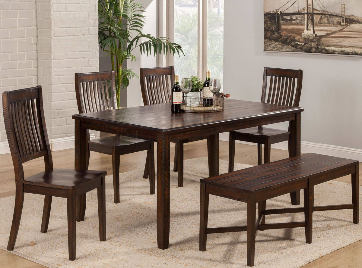 6 Piece Dark Espresso Dining Set A9273