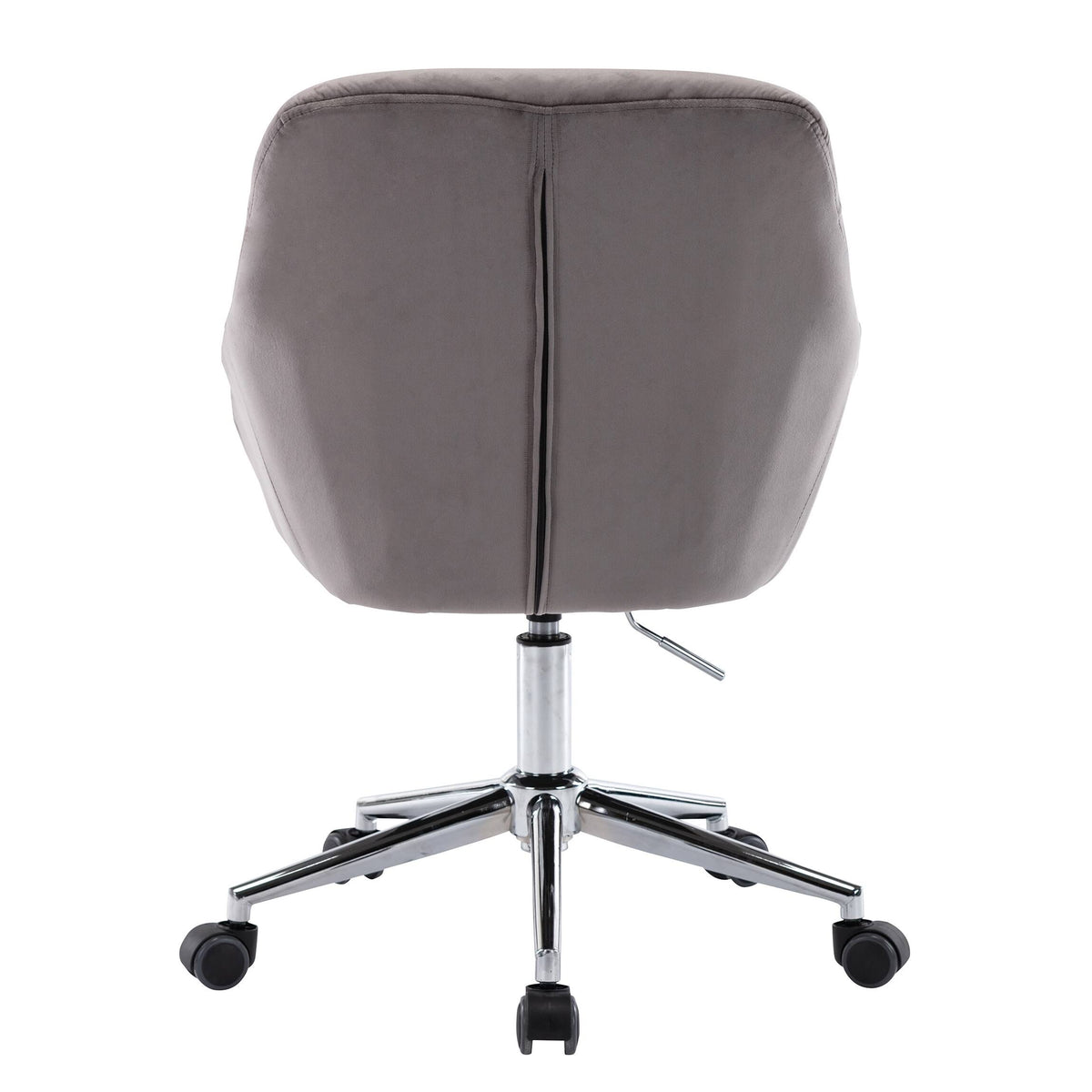 Fabric Upholstered Swivel Ergonomic Adjustable Height Task Chair Dark Grey B50136
