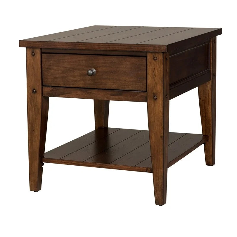Oak Coffee Table and End Table Set Z77160