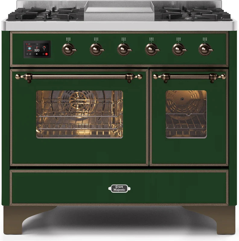 40 Dual Fuel Natural Gas Range Emerald Green K2507