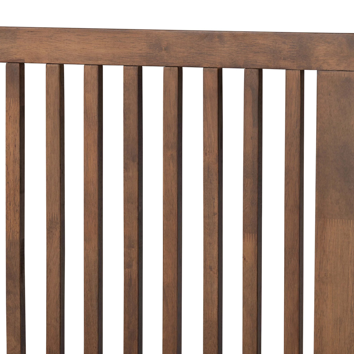 Full Ash Walnut Wood Platform Bed H83954