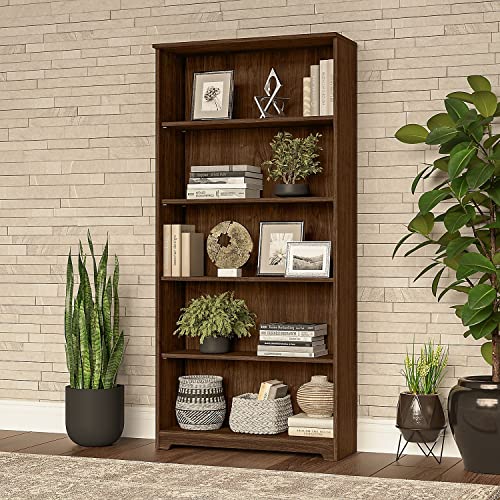 Tall 5 Shelf White Bookcase D54954