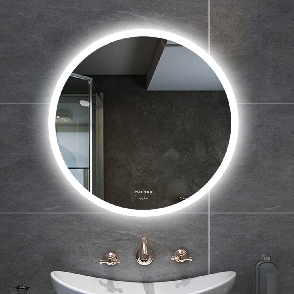 32 x 32 LED Backlit Anti-Fog Wall Mounted Bathroom Vanity Mirror T6230