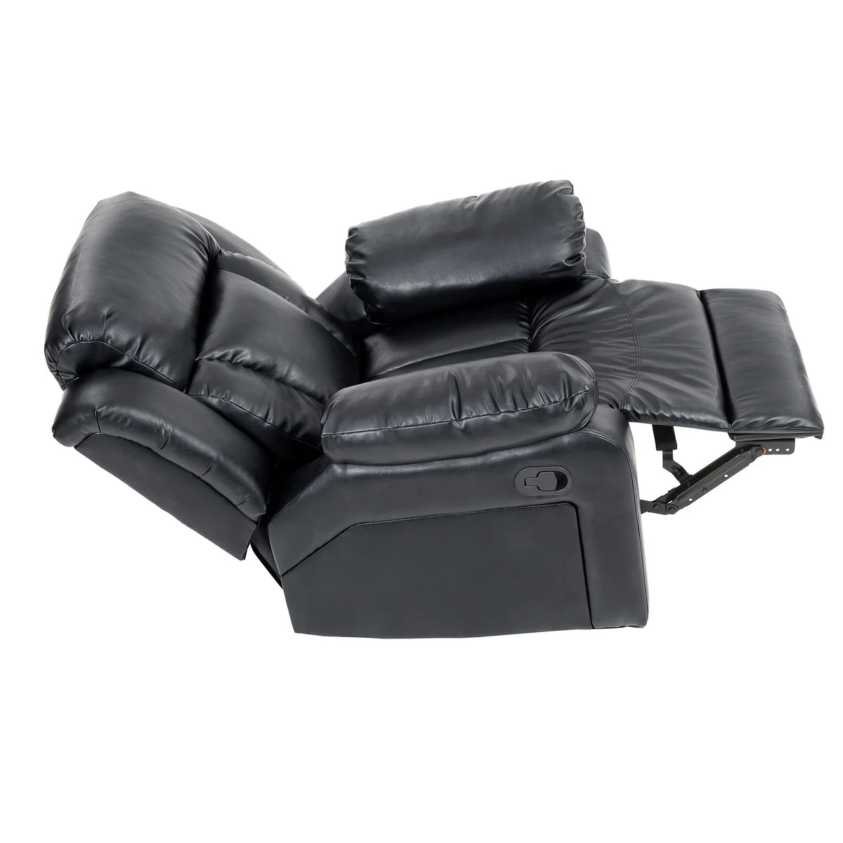 Black Faux Leather Reclining Chair W205297