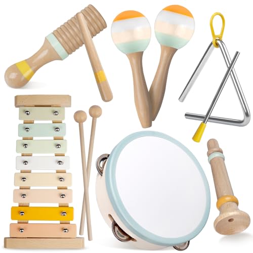 Wooden Percussion Instruments Set with Xylophone S5123