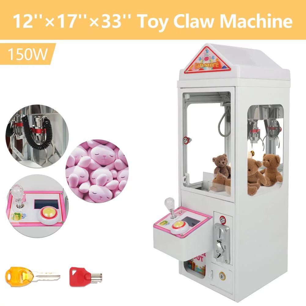 Mini Claw Crane Machine Metal Case Candy Toy Catcher E467
